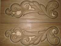 Carved panel door