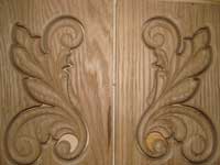 Carved panel door