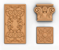 Carved panels